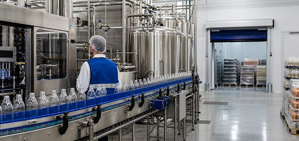 Food manufacturing facility packaging line