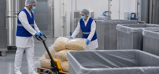 Food processing facility equipment subject to EHS compliance requirements