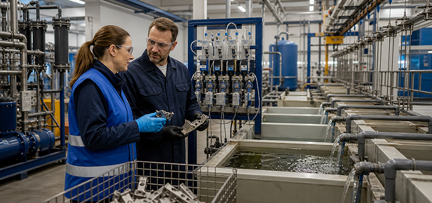 Metal Finishing Facilities - 07 Metal finishing facility wastewater treatment equipment