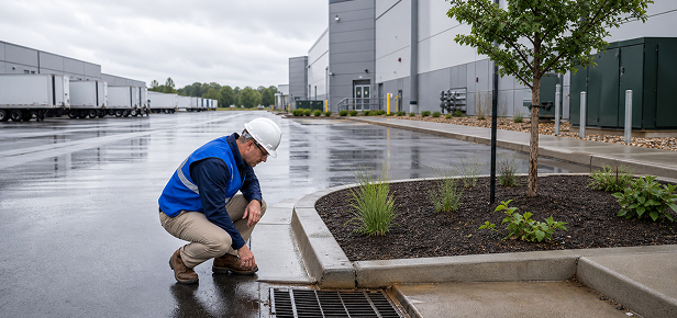 AIM program compliance inspection at an industrial site