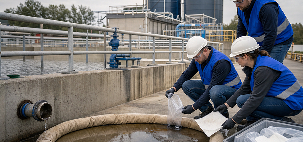 Industrial wastewater sampling for compliance monitoring